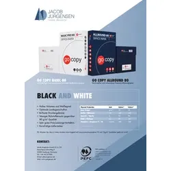 GO COPY Kopierpapier A4 70g 500Bl weiß Go Copy Basic Pro 8102A80S