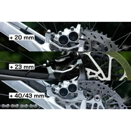 oak components Bremsadapter Plasmadapt 40/43 mm Silber