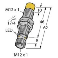 Turck Sensor nicht bündig PNP, Schließer NI10U-M12E-AP6X-H1141