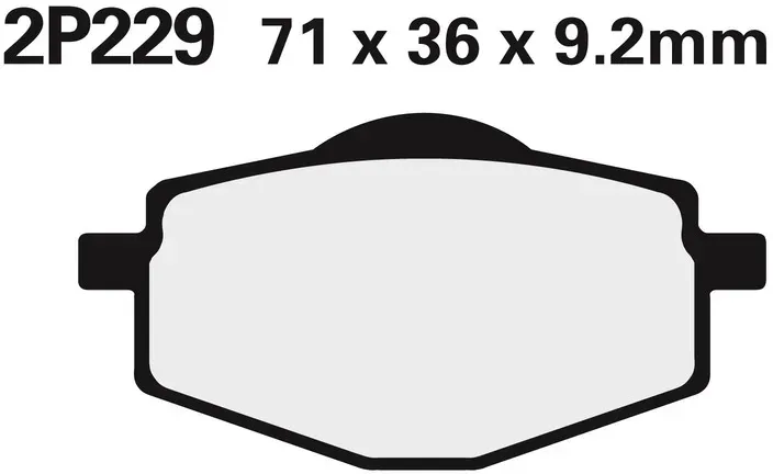 NISSIN Halbmetallische Offroad-Bremsbeläge - 2P-229GS