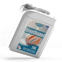 Bioethanol 96,6% 20L | Bio Alkohol 96,6% 20L | Bioethanol für Kamin, Tischkamin, Bioethanol Kamin | Bioethanol Geruchlos | Saubere Verbrennung, ohne Rauch, lebendige und stabile Flamme