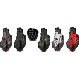 Big MAX Aqua Silencio 4 Cartbag - steel blue/off white/fuchsia