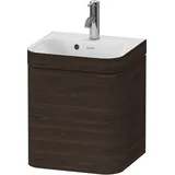 Duravit Happy D.2 Plus 40x36cm, 1 T, An re, m HL, Nussb geb.