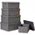 LOVE !T STORE !T Aufbewahrungskiste 5er Set grau