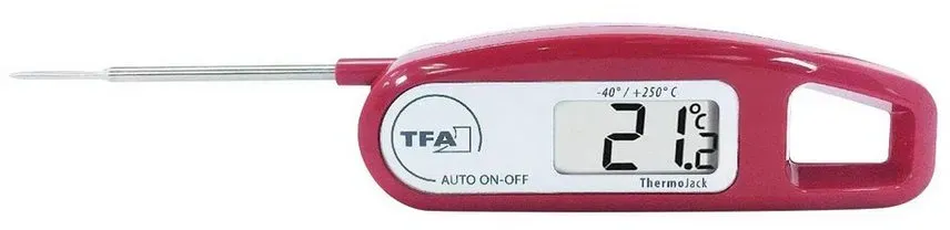 Preisvergleich Produktbild TFA Dostmann Wetterinstrumente TFA Klapp-Einstichthermometer (rot) Wetterstation