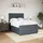 vidaXL Boxspringbett 140 x 200 cm Dunkelgrau