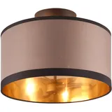 rl live your light Davos 2 E14 rund schwarz matt/taupe