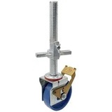 Krause 914118 Fahrrollen Aluminium Fahrrolle für Arbeitsplattform Silber