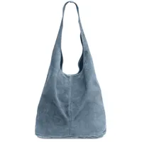 CASPAR Modell No.767 Hobo Bag Wildleder Jeans Blue