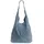 CASPAR Modell No.767 Hobo Bag Wildleder Jeans Blue