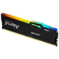 Kingston FURY Beast RGB schwarz DIMM 32GB, DDR5-6000, CL40-40-40,