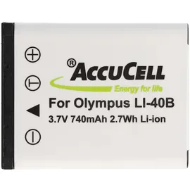 AccuCell Kamera Akku kompatibel zu Olympus Li-40B