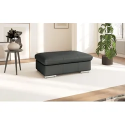 Polsterhocker SIT & MORE "Valantine", grau (anthrazit), B:102cm H:43cm T:68cm, Hocker, individuell zum Kombinieren