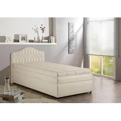 Polsterbett MAINTAL, beige (creme), B:110cm, Betten