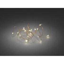 Konstsmide LED Lichterkette Micro 4,4 m Kupfer warmweiß