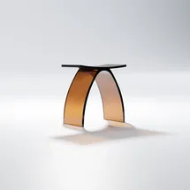 Steinberg Serie 432 Hocker, aus Polyresin, 415x225x420mm, 432710033, Farbe: Maron