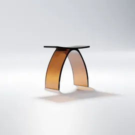 Steinberg Serie 432 Hocker, aus Polyresin, 415x225x420mm, 432710033, Farbe: Maron