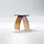 Steinberg Serie 432 Hocker, aus Polyresin, 415x225x420mm, 432710033, Farbe: Maron