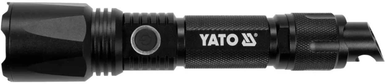 YATO YT-08559 LED 900lm Multifunktions-Taschenlampe, Powerbank, Flaschenöffner, Notfallhammer