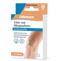 Lifemed Knie- und Ellbogenpflaster Allround Wundpflaster Stern-Form 7,6 x 6,5 cm 3 St.
