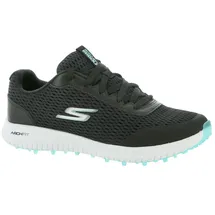 SKECHERS Damen Go Golf Max Arch Fit Spikeless Golfschuh Sneaker, Schwarz/Türkis Mesh, 37 EU - 37 EU