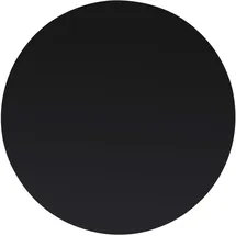 deluke Tischplatte rund Ø 50 cm Glas 8 mm dick Schwarz