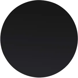 deluke Tischplatte rund Ø 50 cm Glas 8 mm dick Schwarz
