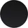 deluke Tischplatte rund Ø 50 cm Glas 8 mm dick Schwarz