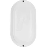 LUXULA LX300235 - Kellerlampe oval weiß, 12W, 1080lm, CCT, IP54