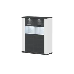 Highboard  Toulon ¦ grau ¦ Maße (cm): B: 106 H: 131 T: 42.0