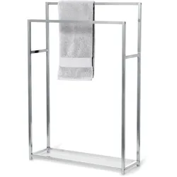 Tchibo - Handtuchhalter - 65x21x95,5cm - silber - Edelstahl / Silikon