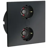 Naber Doppelsteckdose Schwarz 2 St.