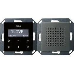 Gira 2280600 UP-Radio RDS Lautsprecher System 55 Edelstahl