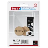 Tesa Power.Kit-Adapter BK177-2 selbstklebendes Ersatzteil-Set Durchmesser 34 mm Höhe 12 mm Bolzenlänge 9 mm