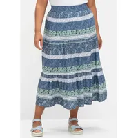 Sieh an! Stufenrock Damen Paisley Blau 52