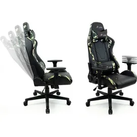 MCA Furniture McRacing Chefsessel Camouflage Grün/Schwarz