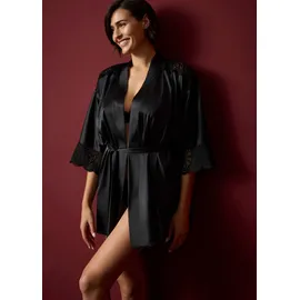 bonprix Kimono Schwarz L