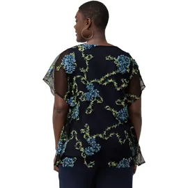 Ulla Popken Druckbluse blau XL-XXL