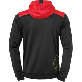 Kempa Emotion 2.0 Kapuzenjacke schwarz/rot/gelb XXL