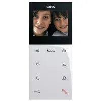 Gira Wohnungsstation Video AP Plus 1239 03 weiß glänzend 