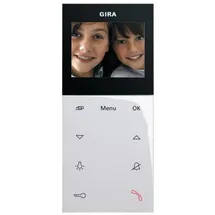 Gira Wohnungsstation Video AP Plus 1239 03 weiß glänzend 