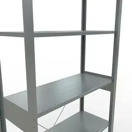 Schulte Lagertechnik Fachbodenregal Stahl 2500 x 1000 x 400 mm verzinkt 6 Fachböden