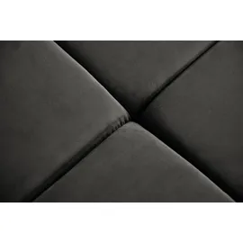 KAWOLA Sofa NEVADA Ecksofa Velvet grau Recamiere rechts