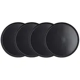 BUTLERS Speiseteller Ø27 cm schwarz 4er Set
