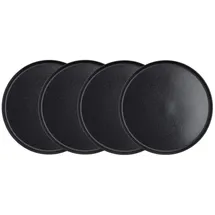 BUTLERS Dinnerteller CASA NOVA 4er-Set in Schwarz | Gr.: onesize