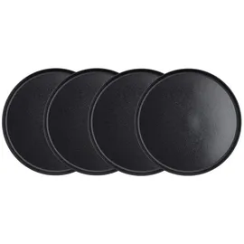 BUTLERS Dinnerteller CASA NOVA 4er-Set in Schwarz | Gr.: onesize