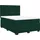 vidaXL Boxspringbett 140 x 200 cm Dunkelgrün