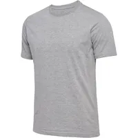 Hummel hmlELEMENTAL Chevron Baumwoll T-Shirt 2006 grey melange M