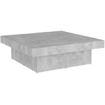 vidaXL Couchtisch Betongrau Holzwerkstoff 90 x 90 x 28 cm