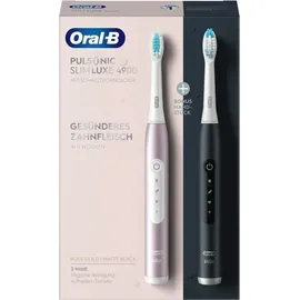 Oral-B Pulsonic Slim Luxe 4900 rosegold + 2. Handstück schwarz